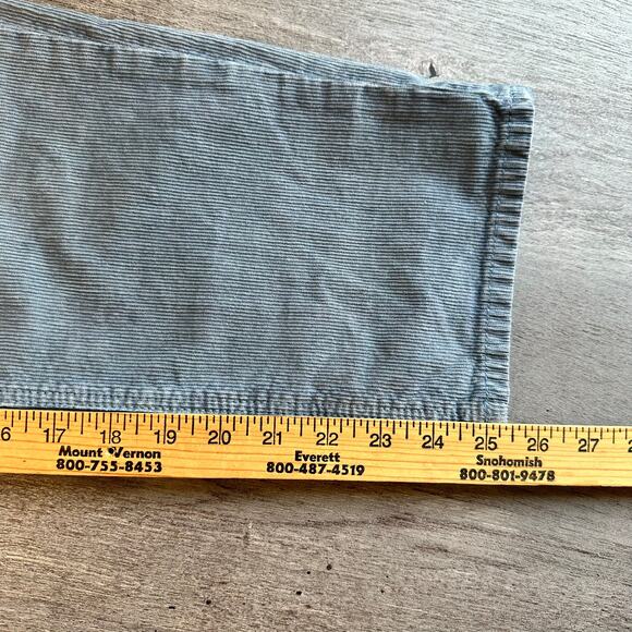 American Eagle Mom Straight Jeans Corduroy Pants Light Blue 8 Short - Picture 12 of 14
